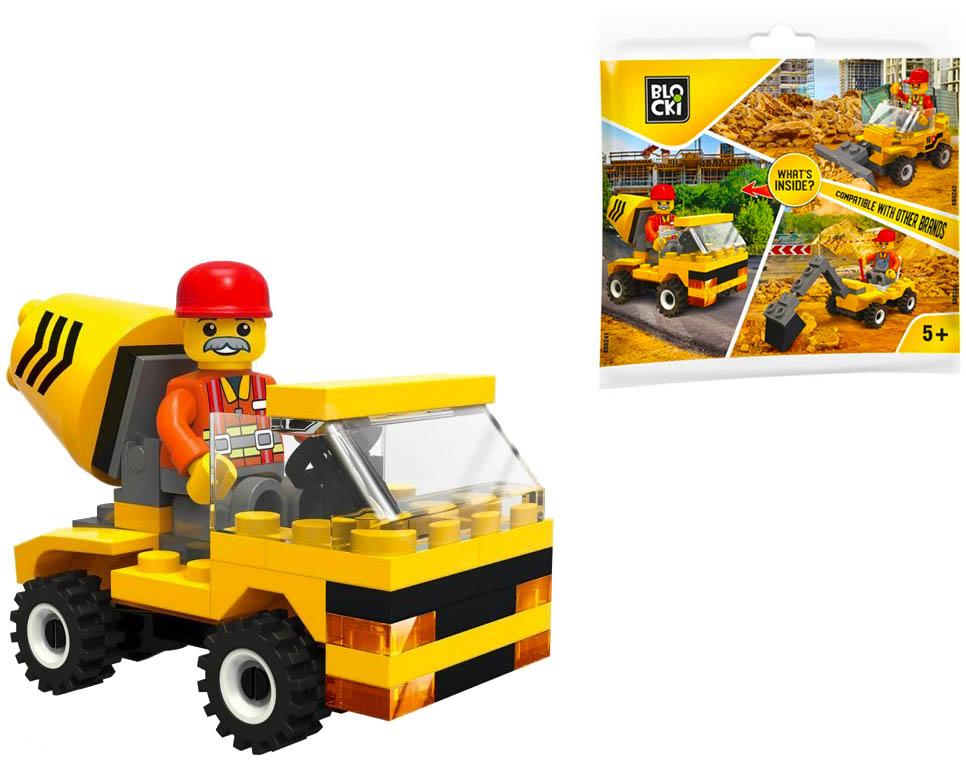Blocki stavebnice MyCity stavba míchačka kompatibilní 49 dílů