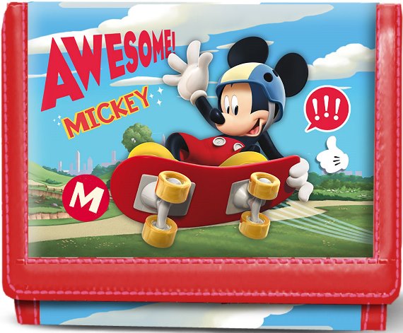 KARACTERMANIA Dětská peněženka Mickey Mouse Skate 3D
