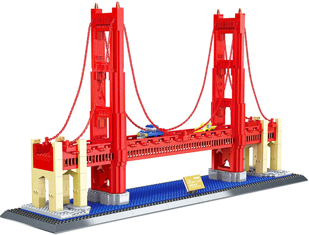 Wange Architect stavebnice Golden Gate Bridge kompatibilní 1977 dílů
