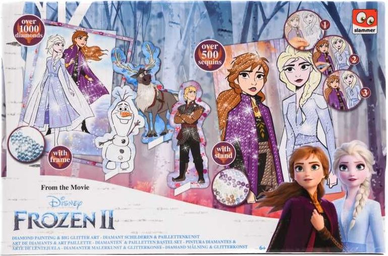 CANENCO Obrázek s třpytivými flitry a diamanty Frozen 2 Ledové království kreativní sada