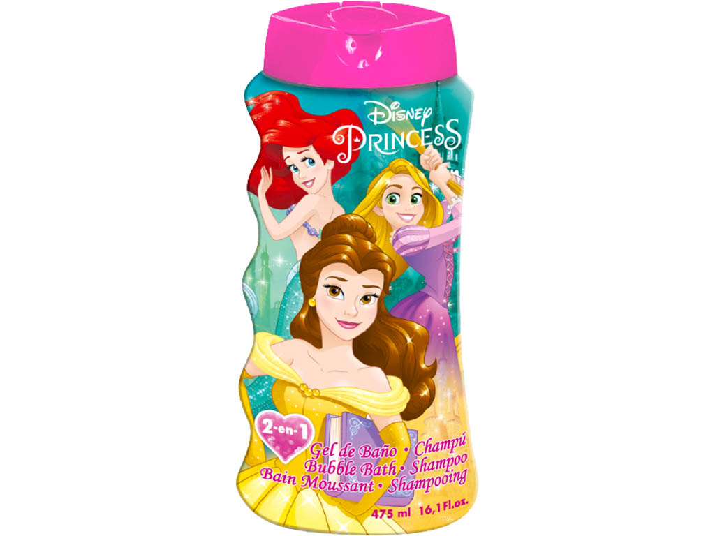 LORENAY Šampon a pěna do koupele Disney Princess Princezny 2v1 475ml