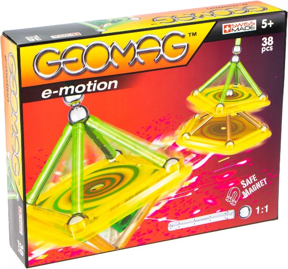 Geomag E-motion Magic Spin magnetická stavebnice 38 ks