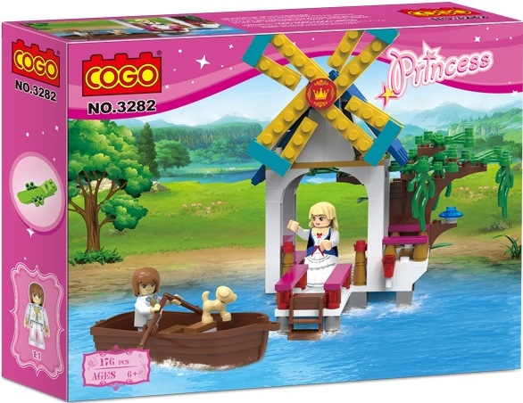 COGO Princess stavebnice Vyjížďka na loďce kompatibilní 176 dílů
