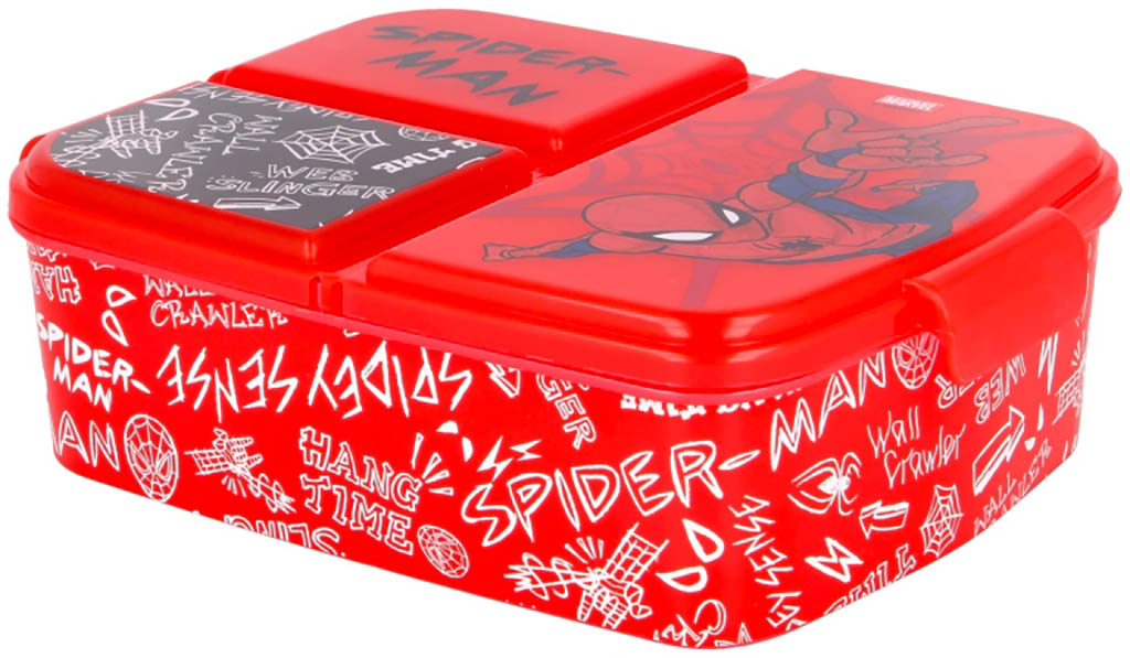 STOR Box na svačinu Spiderman Urban Web dělený