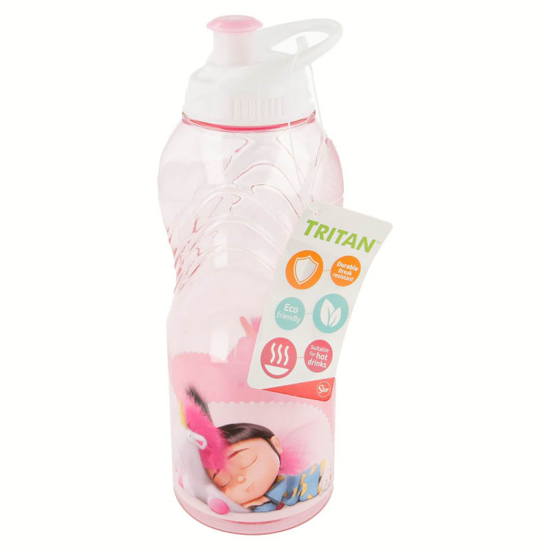 STOR Tritanová Láhev na pití Mimoni Agnes a Fluffy 400ml