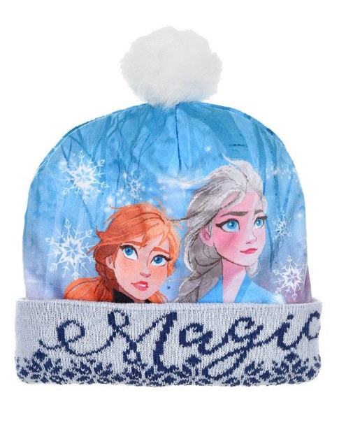 SUN CITY Kulich Frozen Ledové království / čepice Frozen Ledové království Anna a Elsa Barva: SVĚTLE MODRÁ, Velikost: 52