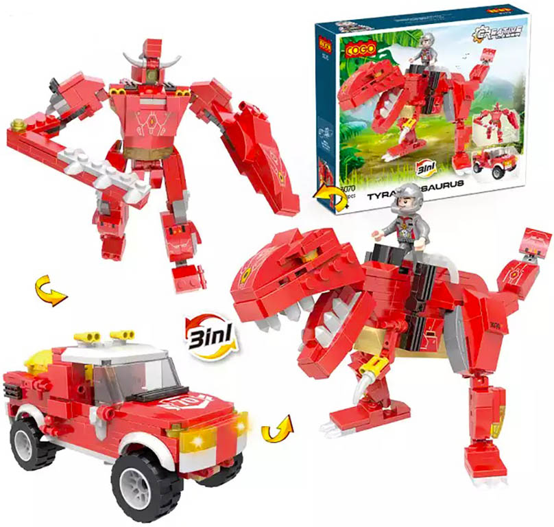 COGO stavebnice Creative player Tyrannosaurus 3v1 kompatibilní 262 dílů