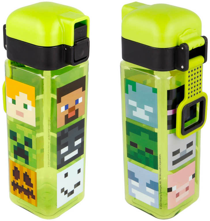 STOR Láhev na pití Minecraft s bezpečnostním uzávěrem 550ml