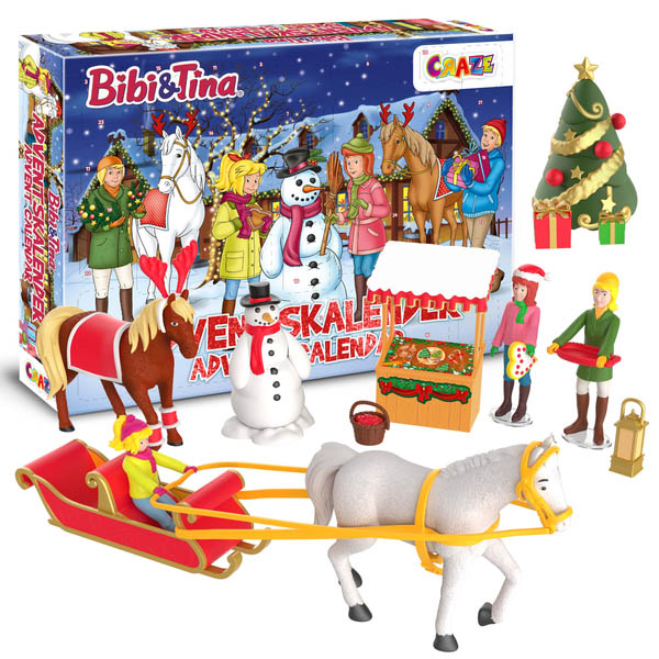 CRAZE Adventní kalendář Koně Bibi & Tina - figurky a příslušenství