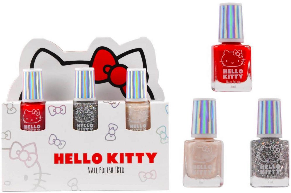 CANENCO Lak na nehty Hello Kitty sada 3ks