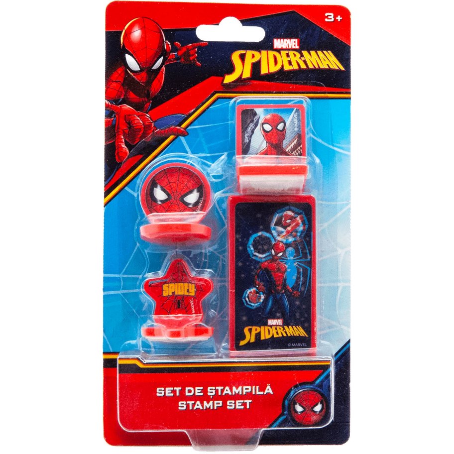 TOYCOMPANY Razítka Spiderman sada 3ks