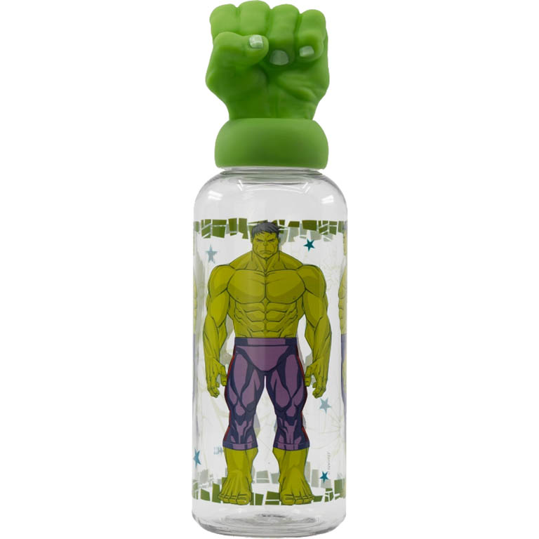 STOR Ecozen Láhev na pití Avengers Hulk 3D víčko 560ml