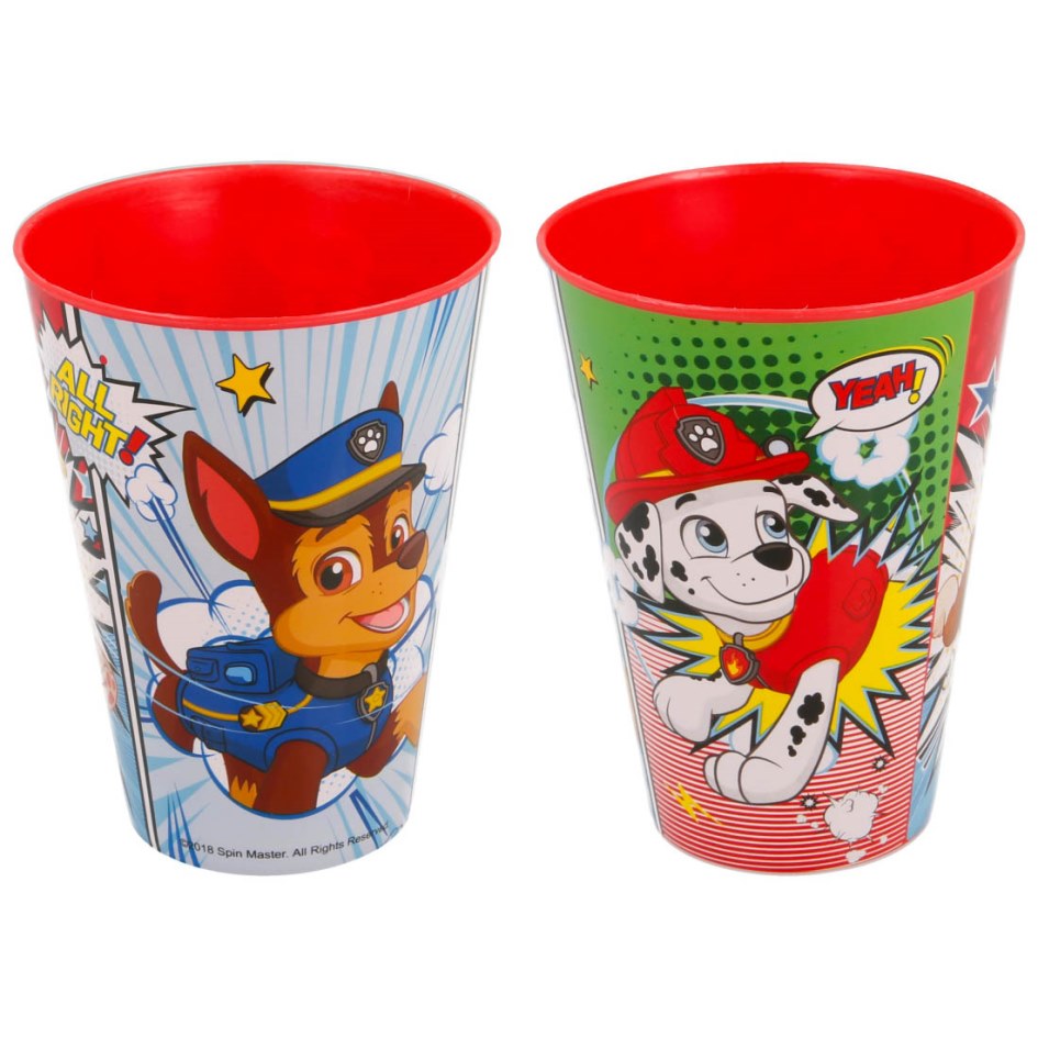 STOR Plastový kelímek Paw Patrol / hrnek Paw Patrol Comic XL 430 ml