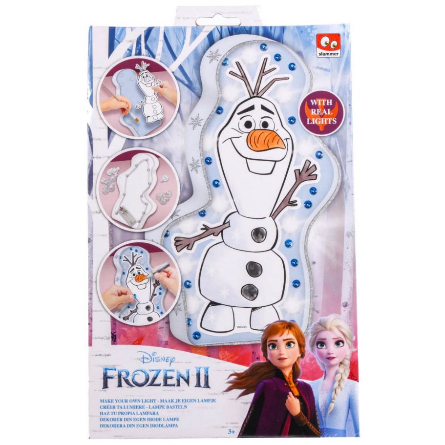 CANENCO Kreativní sada Frozen Ledové království - vyrob si LED lampičku Olafa