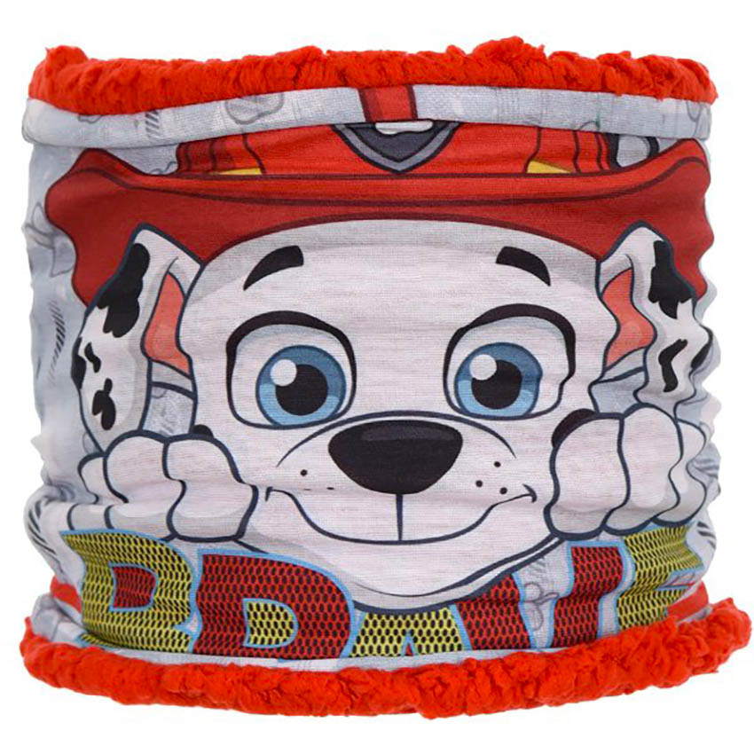 SUN CITY Šála Paw Patrol / nákrčník Paw Patrol Marshall zateplený červený