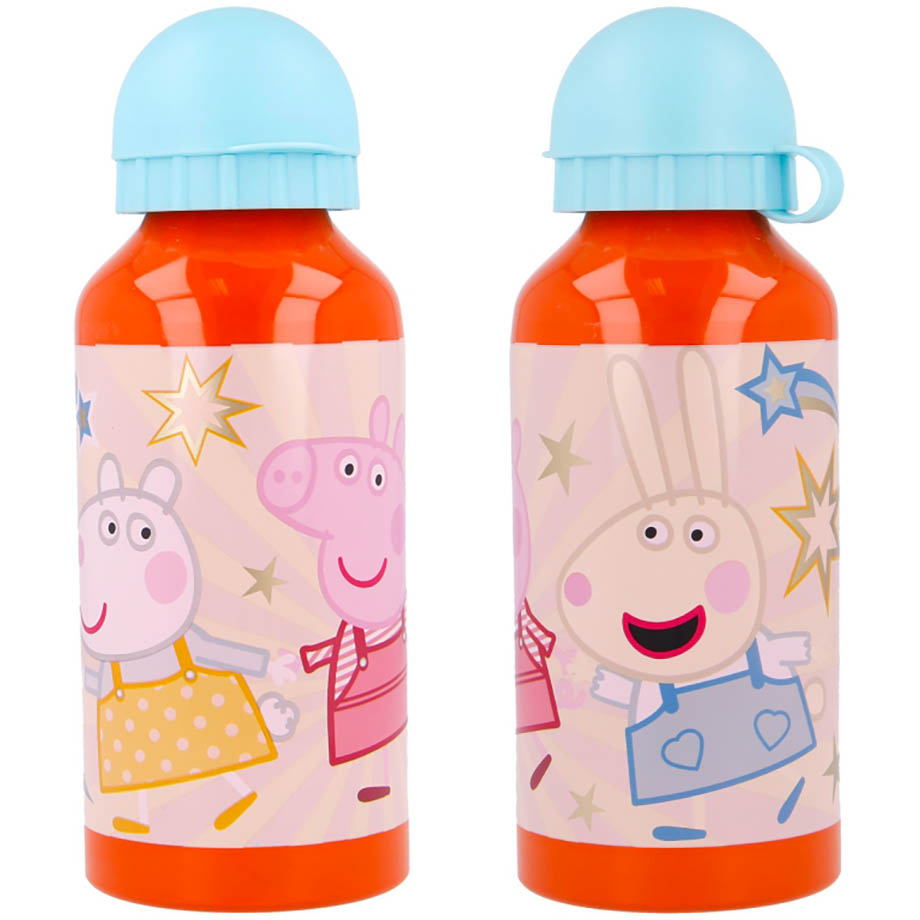 STOR ALU Láhev na pití Prasátko Peppa Kindness 400ml