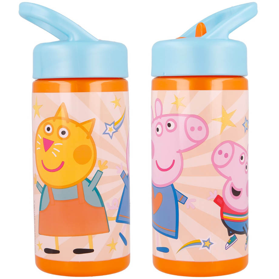 STOR Láhev na pití Prasátko Peppa Kindness 410ml