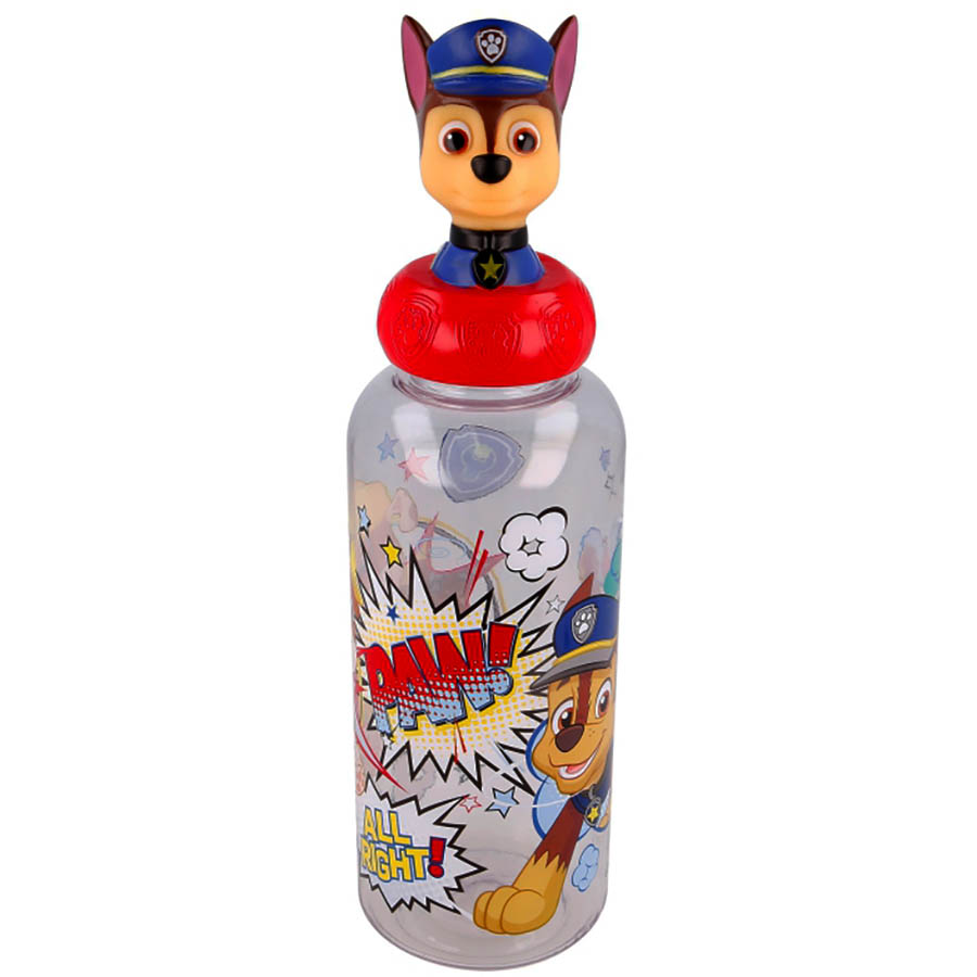 STOR Láhev na pití Paw Patrol Chase 3D víčko 560ml