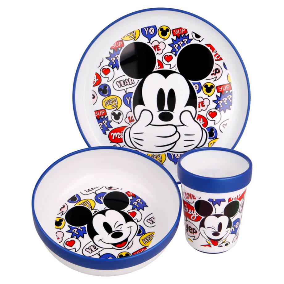 STOR Jídelní sada Mickey Mouse Thing premium 3ks