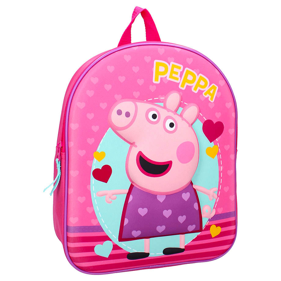 VADOBAG Dětský batoh Prasátko Peppa Together 32cm 3D růžový
