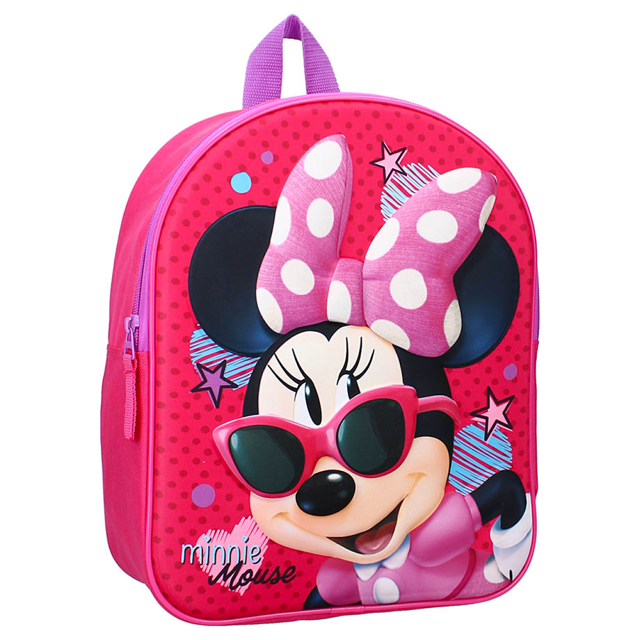 VADOBAG Dětský batoh Minnie Mouse Friends 32cm 3D růžový