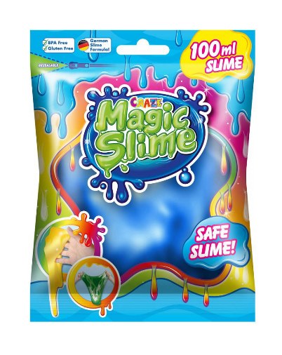 CRAZE Magic slime - magický sliz 100ml Barva: MODRÁ