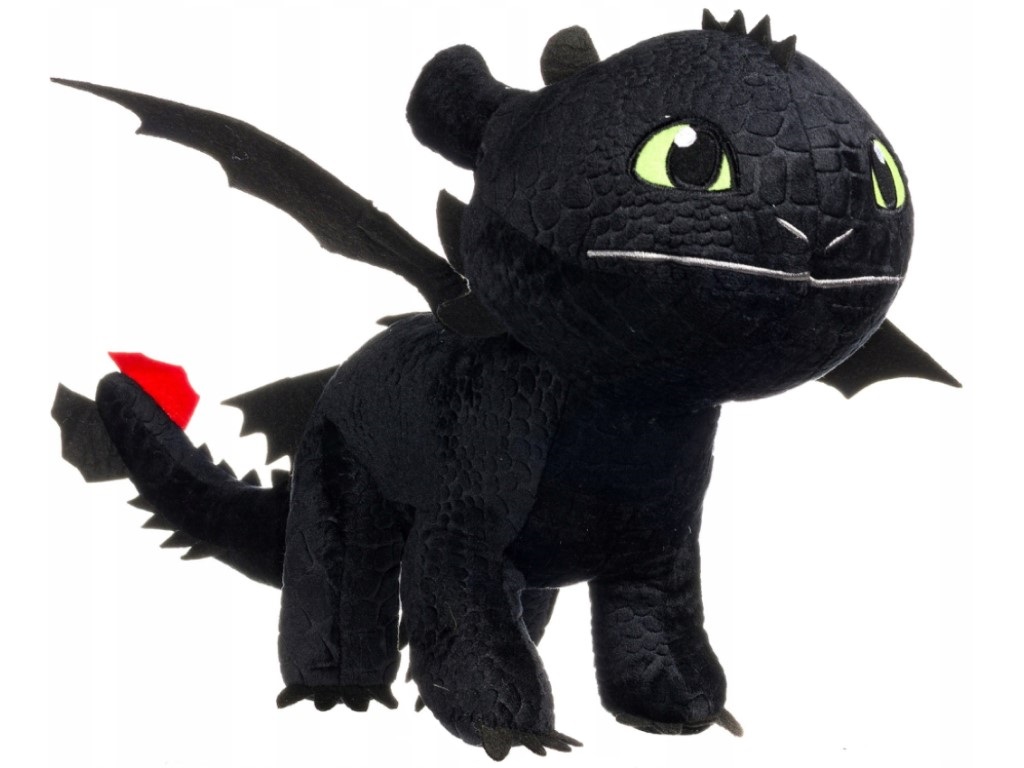 PLAY BY PLAY Plyšák Jak vycvičit draka Bezzubka - Toothless 40cm