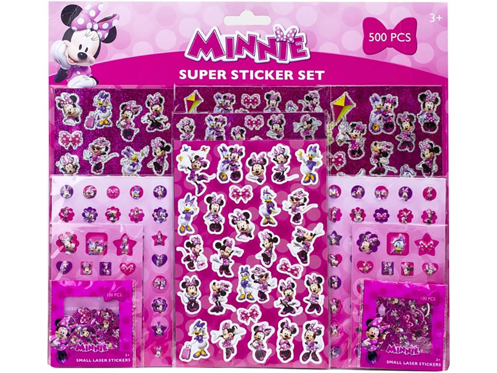 PYRAMID Samolepky Minnie Mouse XXL sada 500 ks