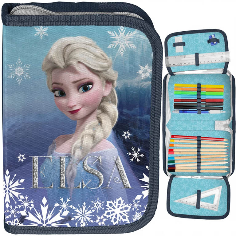 PASO Jednopatrový penál Frozen Ledové království Elsa plný rozkládací