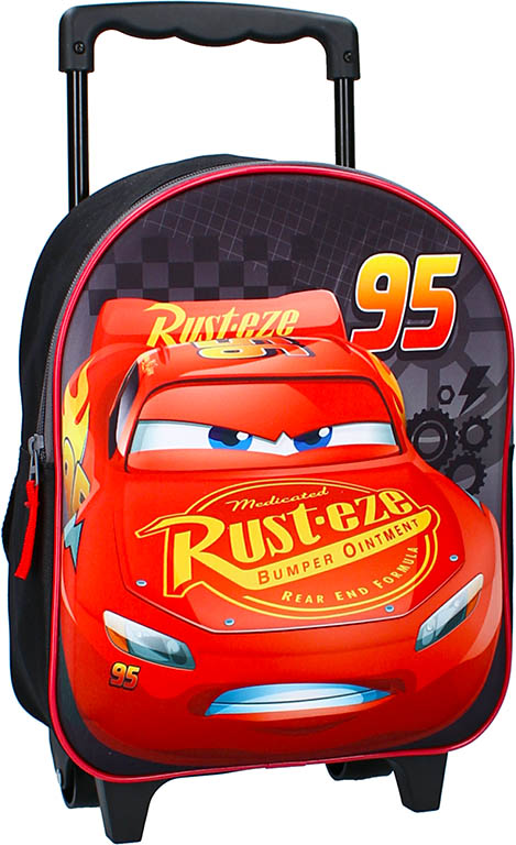 VADOBAG Batoh na kolečkách Cars 3D II 32cm černý