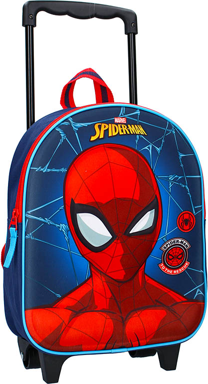 VADOBAG Batoh na kolečkách Spiderman Strong 3D 32cm modrý
