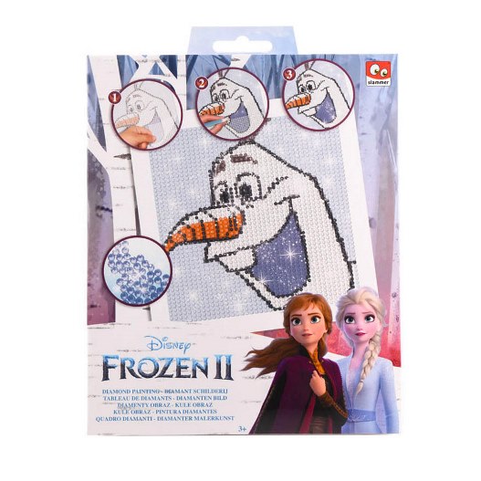 CANENCO Kreativní sada Frozen Ledové království - vytvoř si obrázky s diamanty DESIGN: OLAF