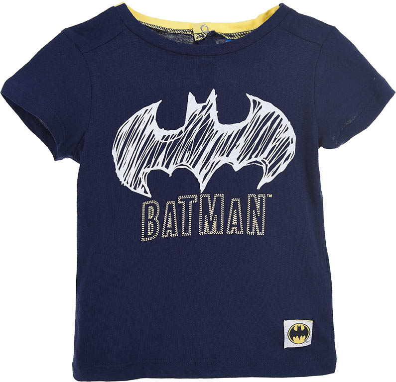 SUN CITY Dětské tričko Batman / kojenecké tričko Batman 6M - 24M bavlna tmavě modré Velikost: 12M (74cm)