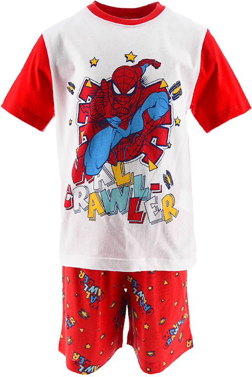SUN CITY Dětské pyžamo Spiderman Crawler bavlna červené Velikost: 98 (3 roky)