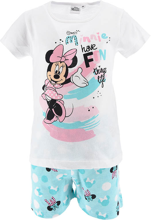 SUN CITY Dětské pyžamo Minnie Mouse Fun bavlna tyrkysové Velikost: 98 (3 roky)