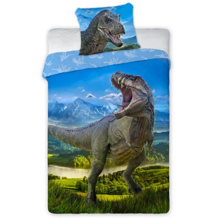 FARO Povlečení Dinosauři Jurský svět T-Rex 001 bavlna 140x200 70x90
