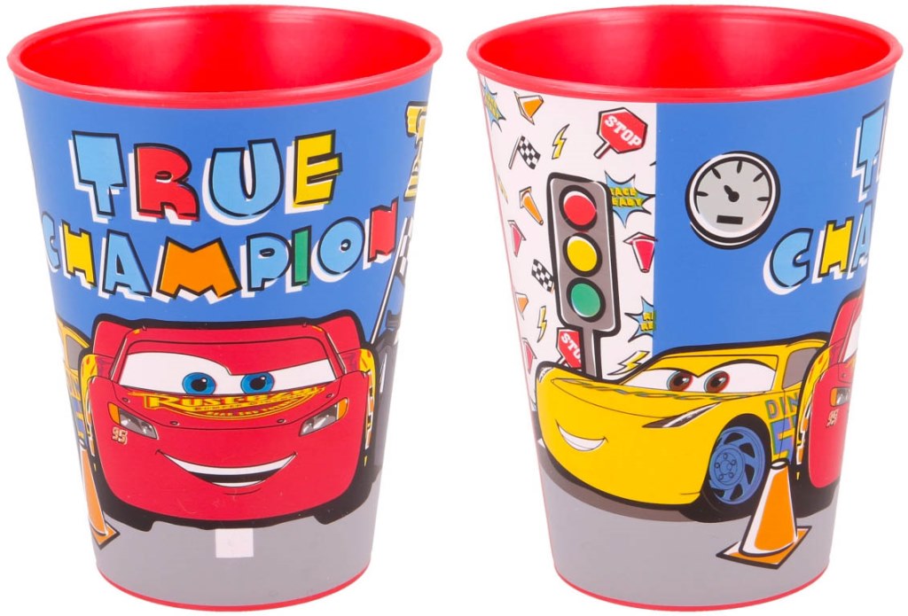 STOR Plastový kelímek Cars Auta / hrnek Cars Auta Race 260 ml