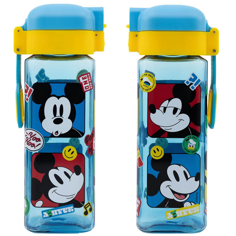 STOR Láhev na pití Mickey Mouse Fun s bezpečnostním uzávěrem 550ml