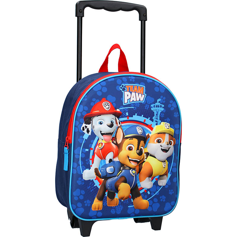 VADOBAG Batoh na kolečkách Paw Patrol Pawsite 3D 32cm modrý