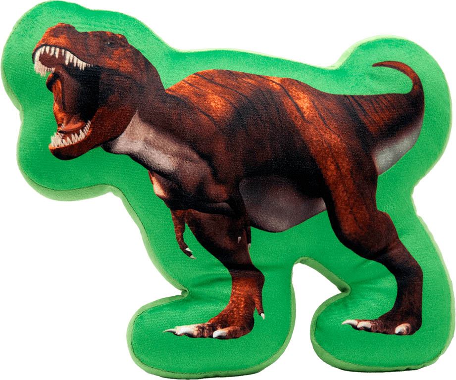 TOYCOMPANY Polštář Dinosauři Tyrannosaurus Rex tvarovaný 36x30