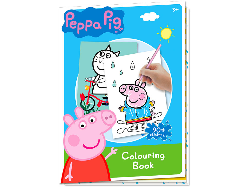 TOYCOMPANY Omalovánky Prasátko Peppa + samolepky