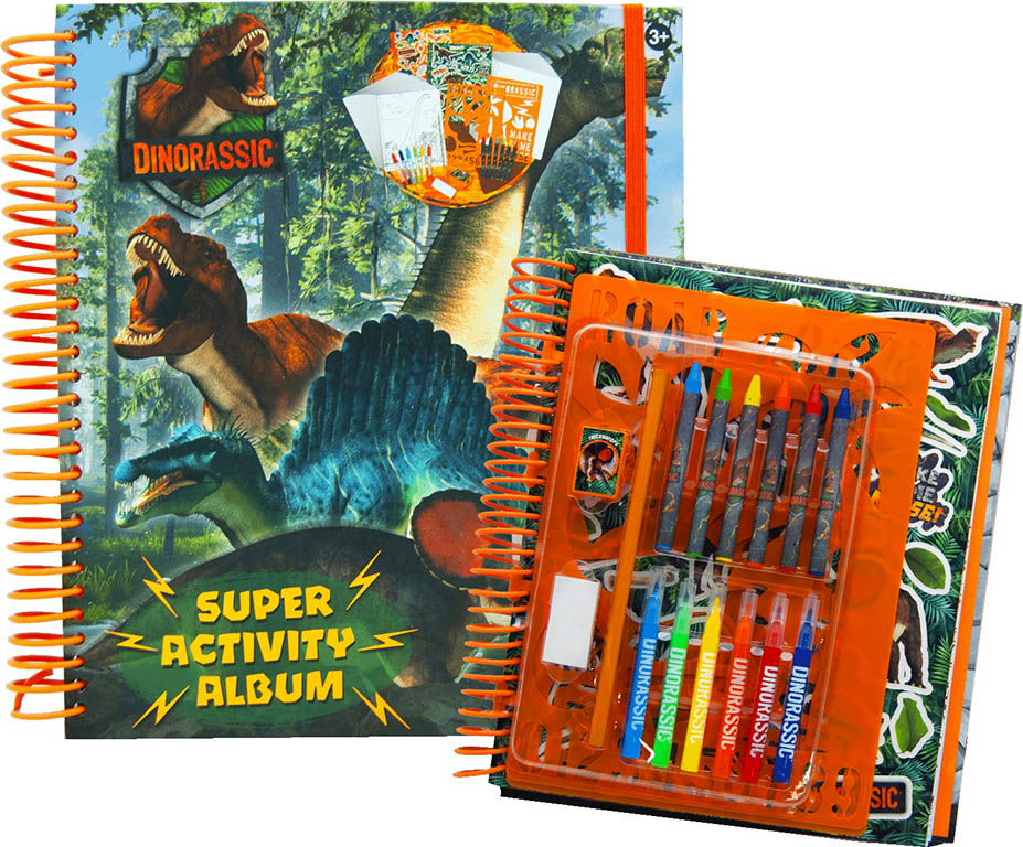 TOYCOMPANY Kreativní zábavní sešit Dinosauři