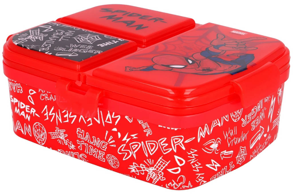 STOR Box na svačinu Spiderman Urban Web dělený XL