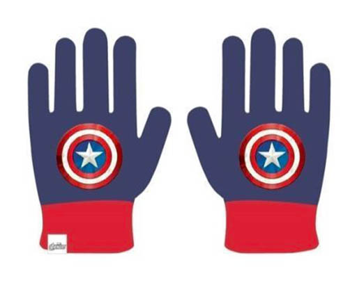 SUN CITY Dětské rukavice Avengers Captain America Barva: TMAVĚ MODRÁ