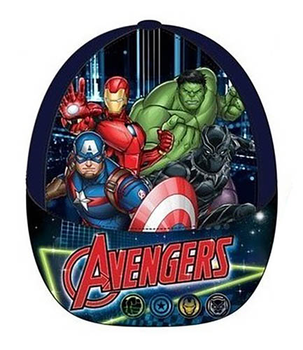 SUN CITY Dětská kšiltovka Avengers Team bavlna Barva: TMAVĚ MODRÁ, Velikost: 54