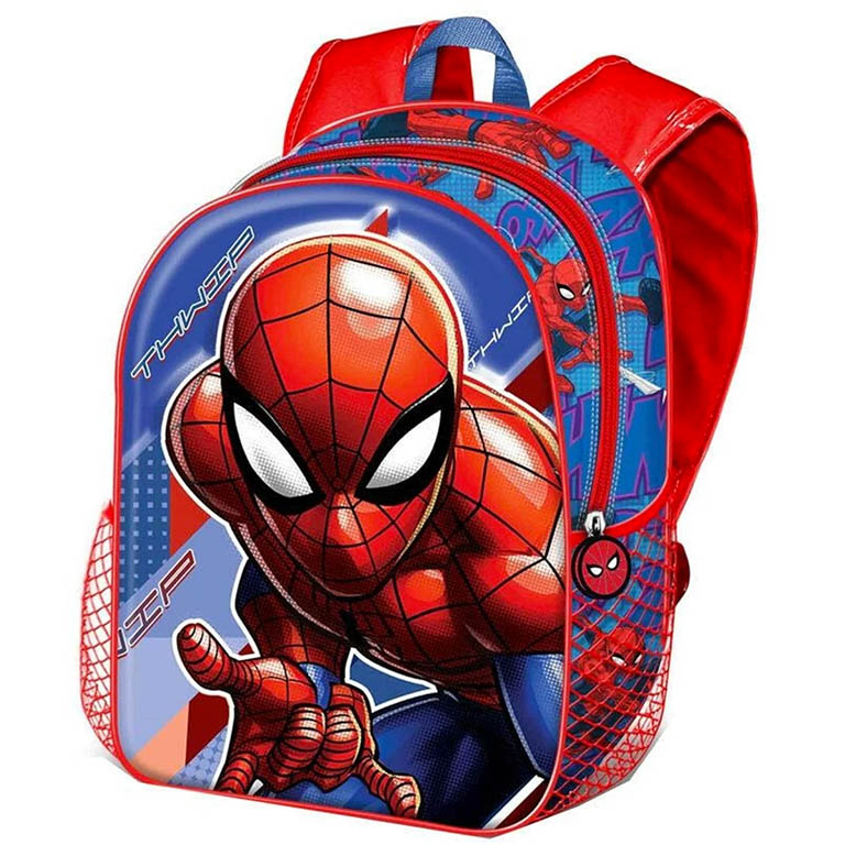 KARACTERMANIA Dětský batoh Spiderman 3D 31 cm modrý