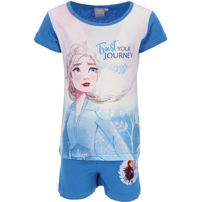 EXITY Dívčí pyžamo Frozen Ledové království Journey bavlna modré Velikost: 104 (4 roky)