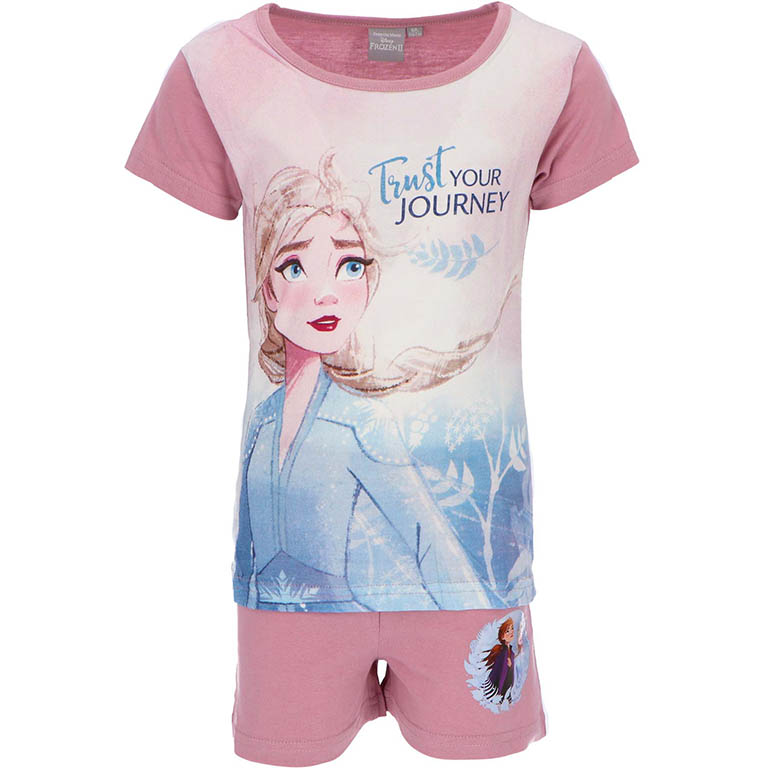 EXITY Dívčí pyžamo Frozen Ledové království Journey bavlna růžové Velikost: 116 (6 let)