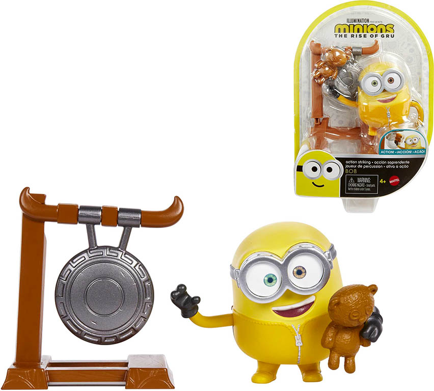 MATTEL Akční figurka Mimoni - Bob a akční údery 7cm