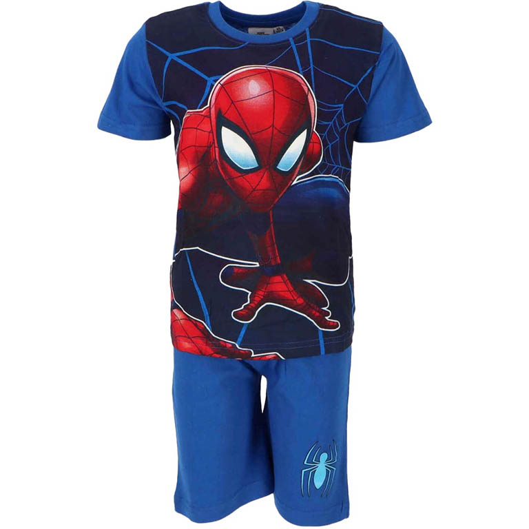 EXITY Chlapecké pyžamo Spiderman bavlna modré Velikost: 98 (3 roky)